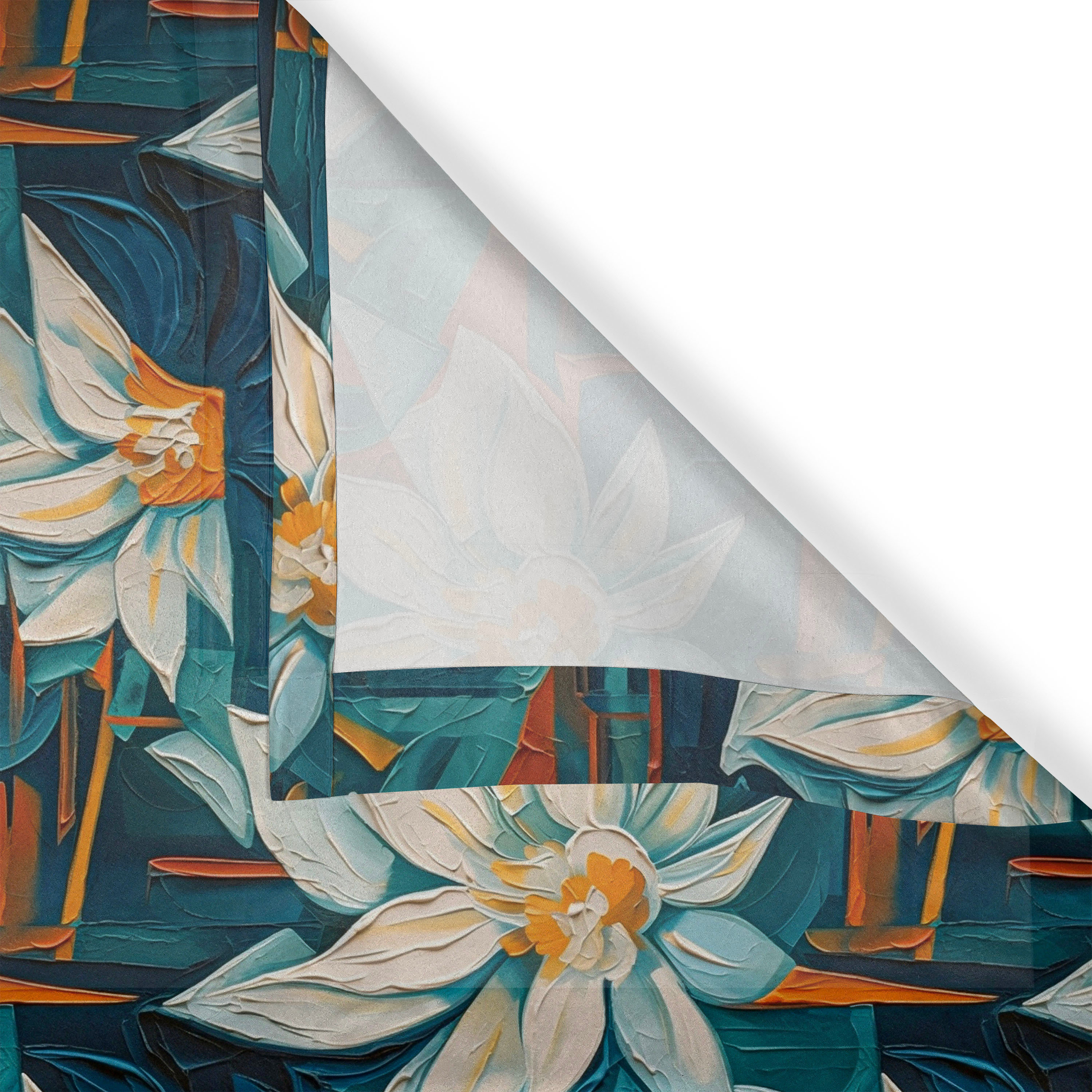 Dakota Fields Watercolor Floral Grommet Curtain Surreal Garden 50" x 96